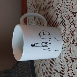 Funny Graphic Ring Finger Married Engaged Novelty Mug 10oz